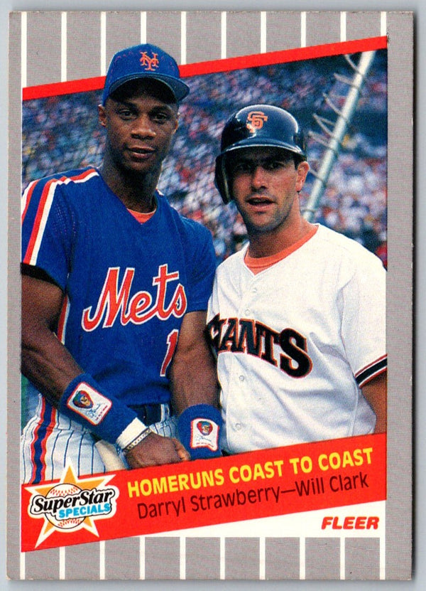 1989 Fleer Darryl Strawberry/Will Clark #632