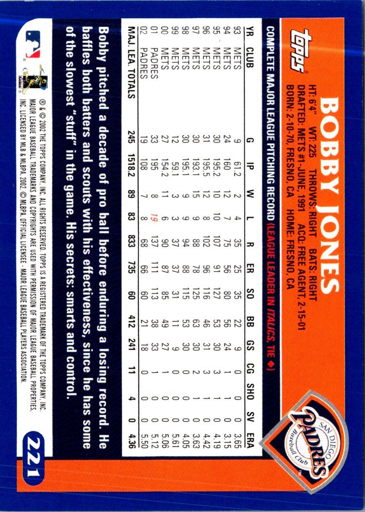 2003 Topps Bobby Jones