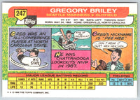 1989 Topps Big Greg Briley #247