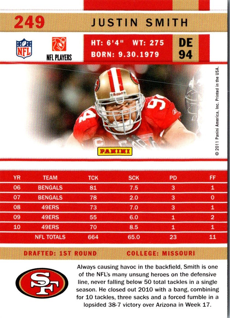 2011 Score Justin Smith