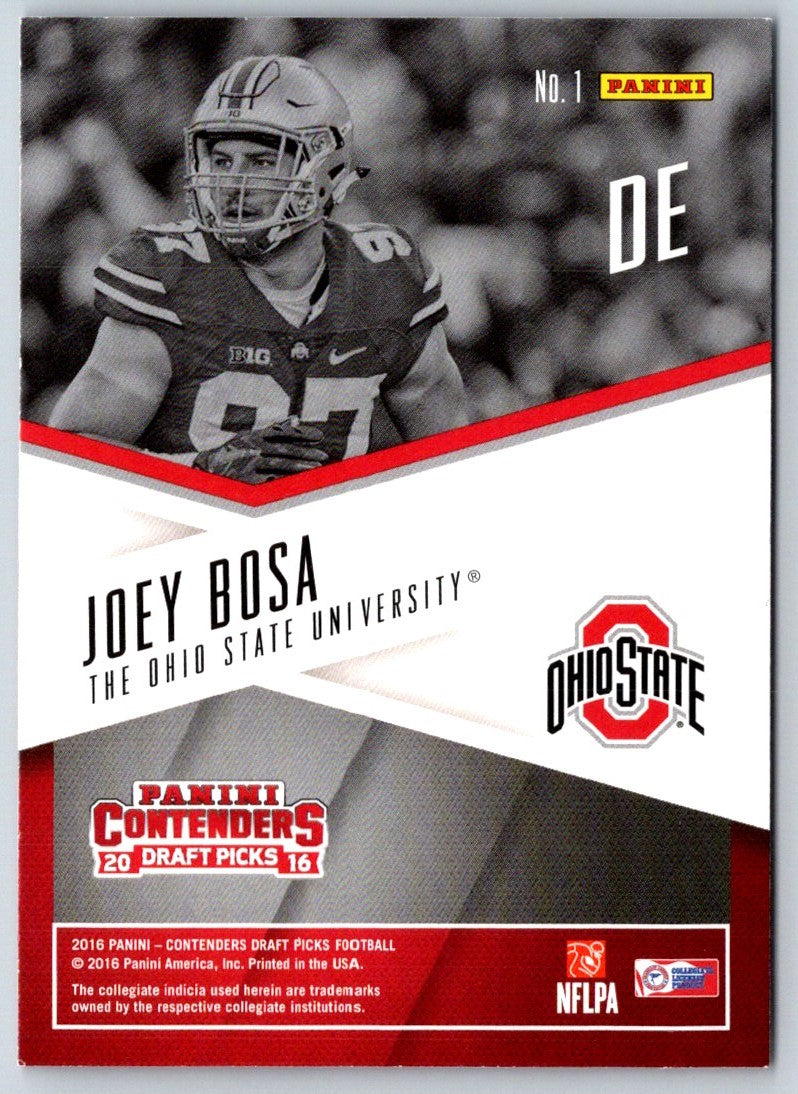 2016 Panini Contenders Draft Picks School Colors Joey Bosa