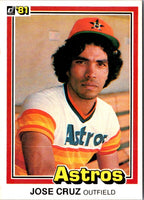 1981 Donruss Jose Cruz #383