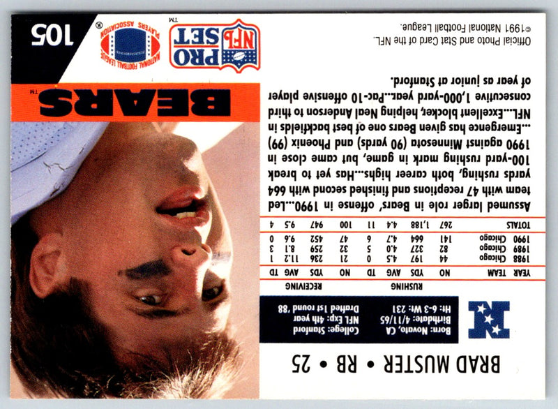 1989 Pro Set Brad Muster