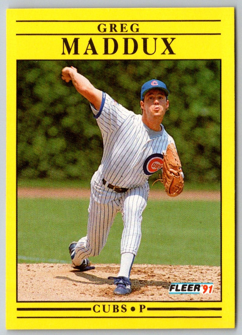 1991 Fleer Greg Maddux