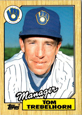 1987 Topps Traded Tom Trebelhorn #121T