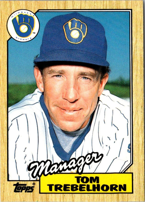1987 Topps Traded Tom Trebelhorn #121T