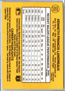 1986 Donruss Ken Landreaux