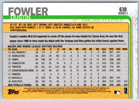 2019 Topps Dustin Fowler #630