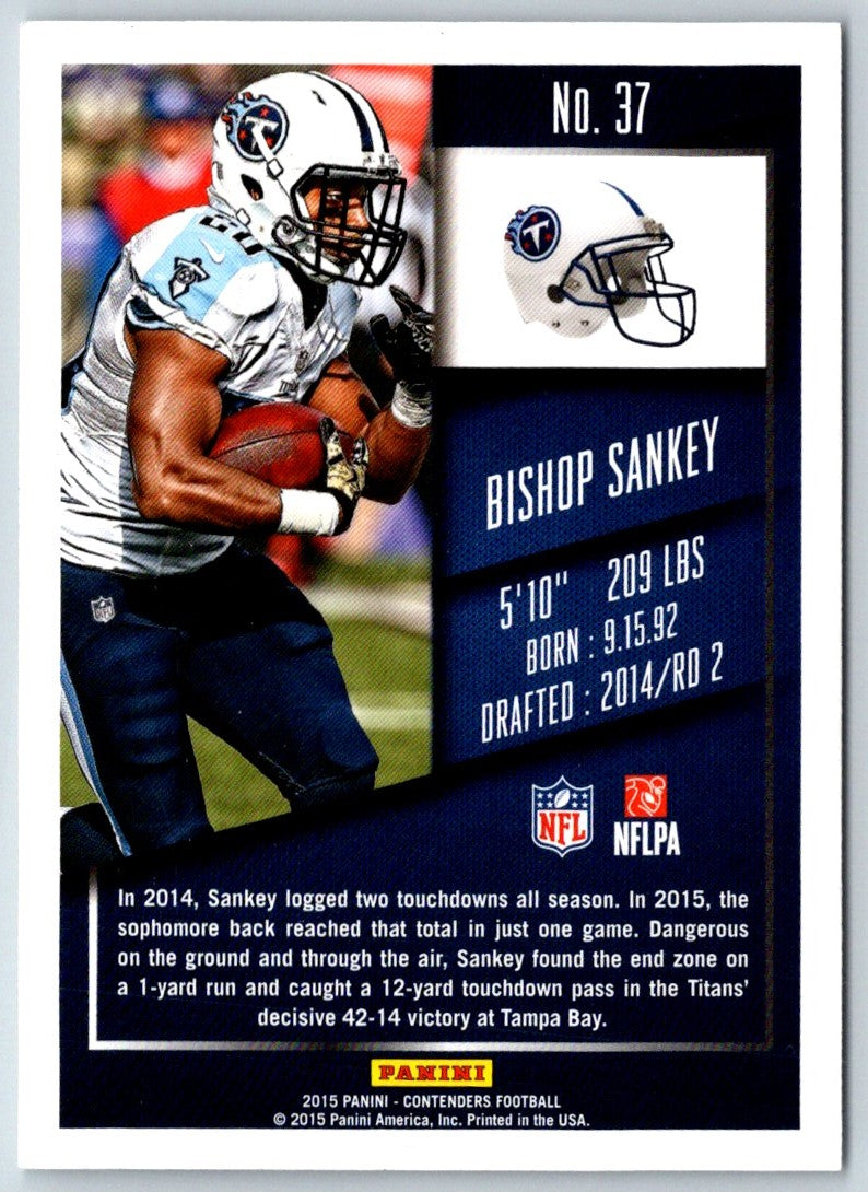 2015 Panini Contenders Bishop Sankey