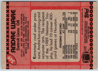 1990 Topps Andre Ware #342