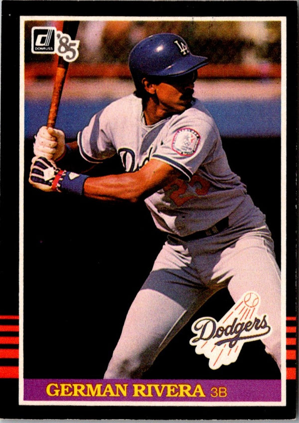 1985 Donruss German Rivera #638 Rookie