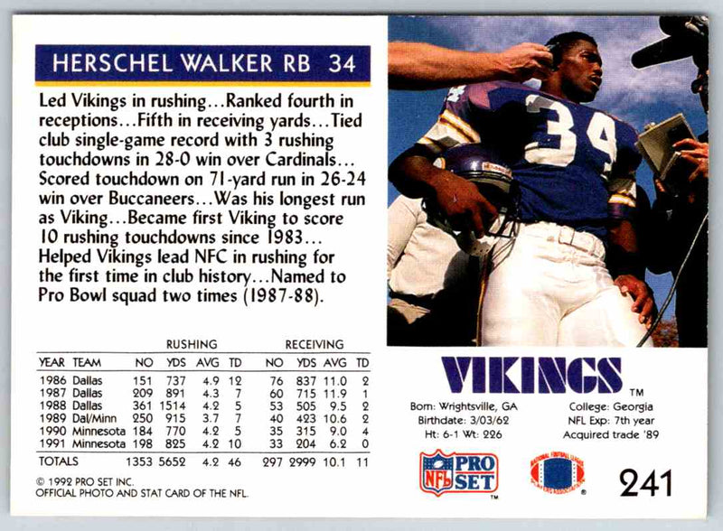 1992 Proset Herschel Walker