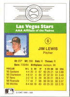 1990 CMC Las Vegas Stars Jim Lewis #6