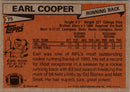 1981 Topps Earl Cooper