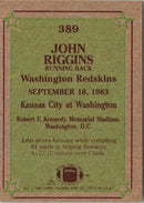 1984 Topps John Riggins