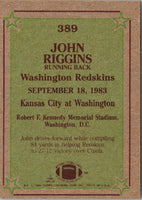 1984 Topps John Riggins #389
