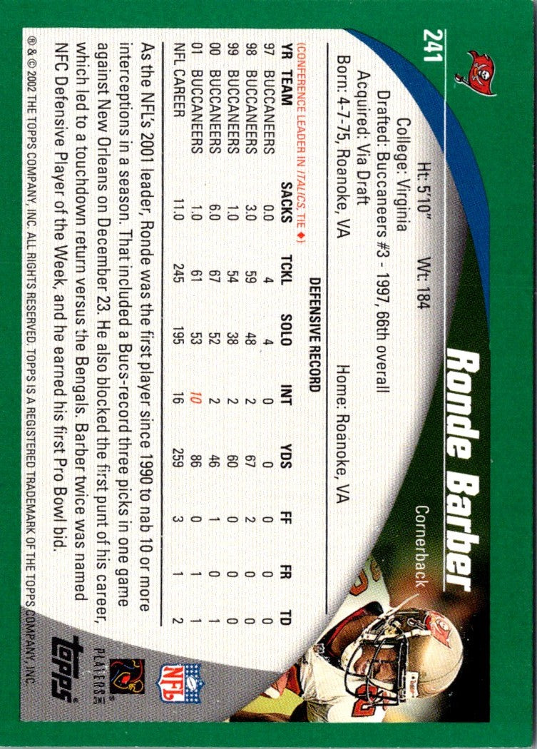 2002 Topps Ronde Barber