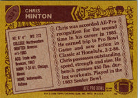 1986 Topps Chris Hinton #321 NM+