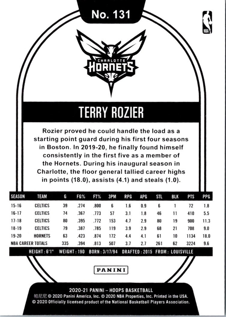 2019 Hoops Terry Rozier