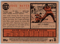 2011 Topps Heritage Jose Reyes #C192
