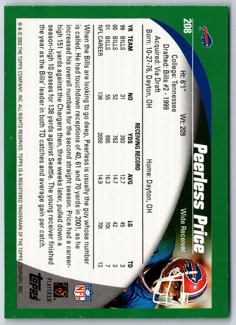 2002 Topps Peerless Price