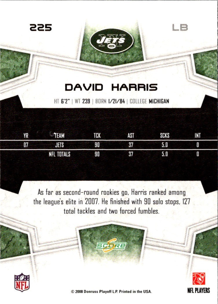 2008 Score David Harris