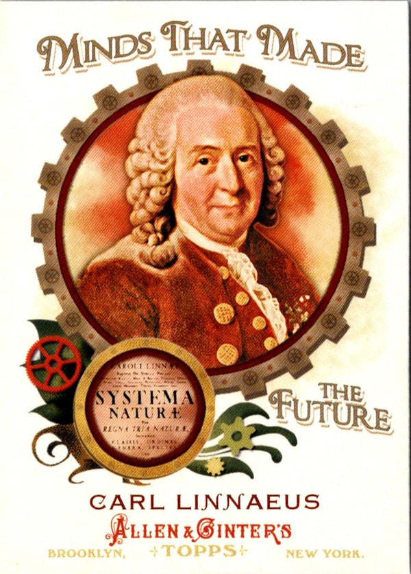 2011 Topps Allen & Ginter Minds that Made the Future Carl Linnaeus #MMF13