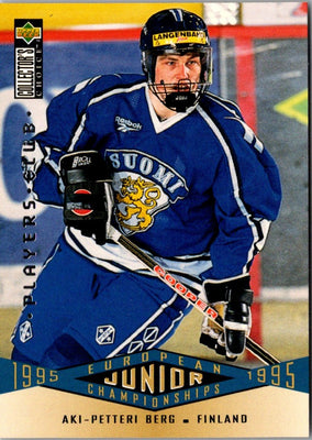 1995 Collector's Choice Player's Club Aki Berg #337