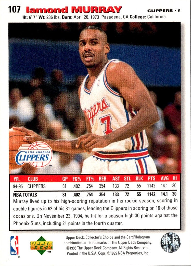 1994 Collector's Choice Lamond Murray