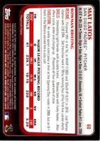 2011 Bowman Mat Latos #60