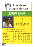1990 CMC Buffalo Bisons Steve Kiefer