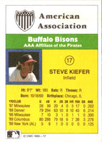 1990 CMC Buffalo Bisons Steve Kiefer #17