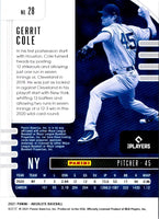 2021 Panini Absolute Gerrit Cole #28