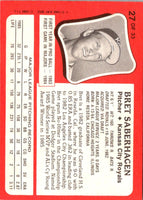 1986 Kaybee Bret Saberhagen #2