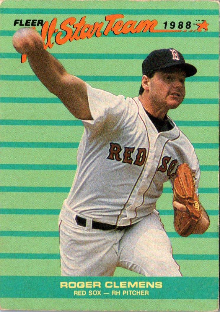 1988 Fleer All-Stars Roger Clemens