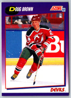 1991 Score Doug Brown #163