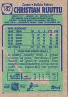 1990 Topps Christian Ruuttu #182