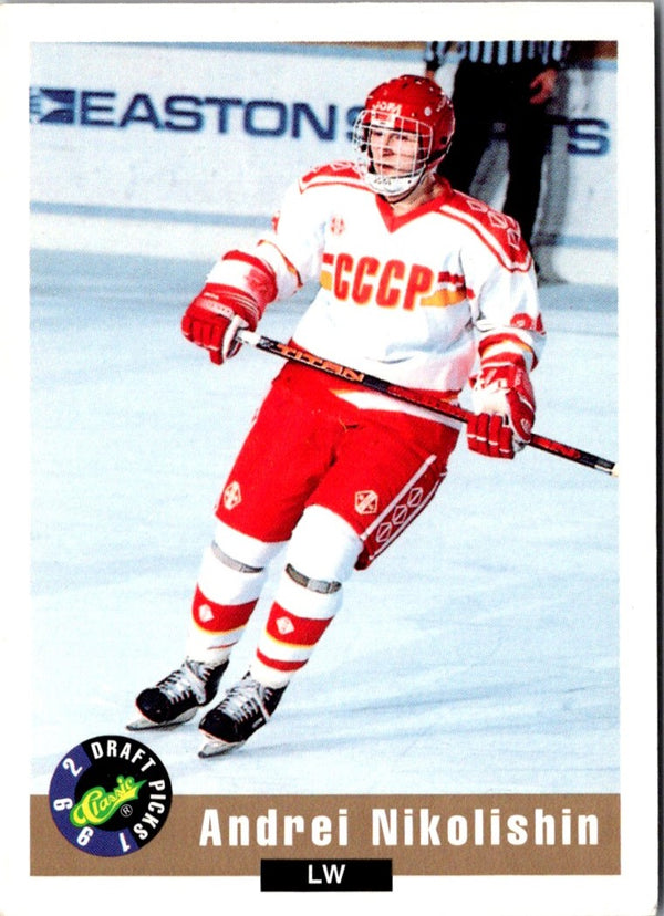 1992 Classic Draft Picks Andrei Nikolishin #48