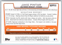2013 Bowman Jake Pintar #BDPP151