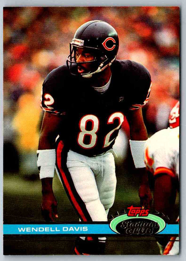 1991 Topps Stadium Club Football Wendell Davis #287