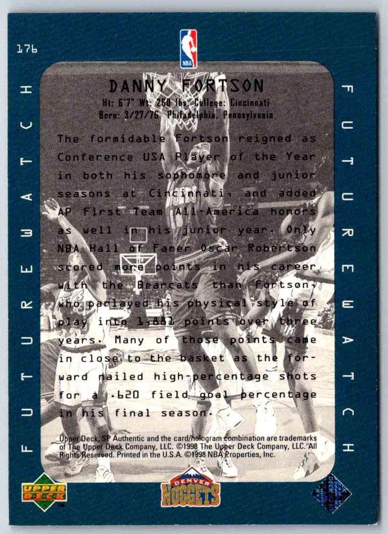 1995 Upper Deck Danny Fortson
