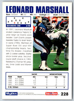 1992 SkyBox Impact Leonard Marshall #228