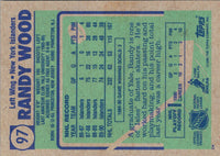 1990 Topps Randy Wood #97