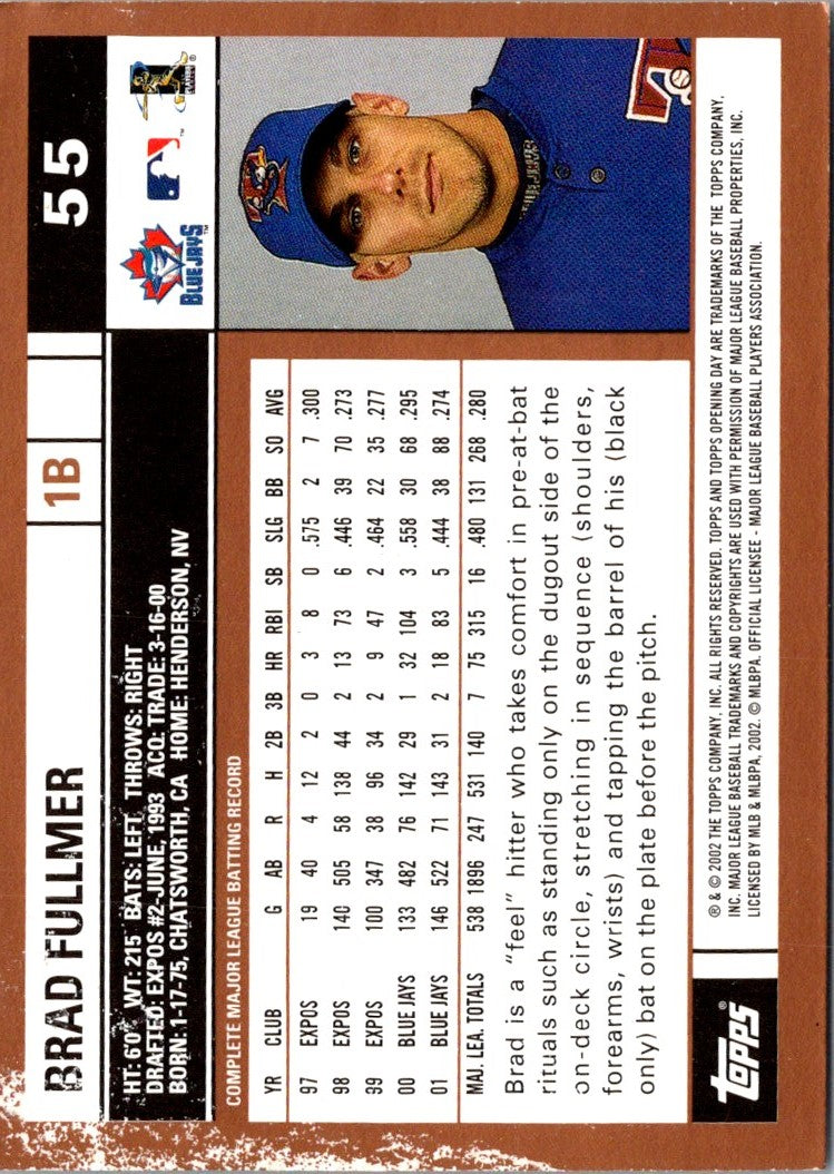 2002 Topps Opening Day Brad Fullmer