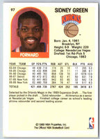 1989 NBA Hoops Sidney Green #97