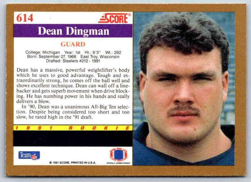 1991 Score Dean Dingman