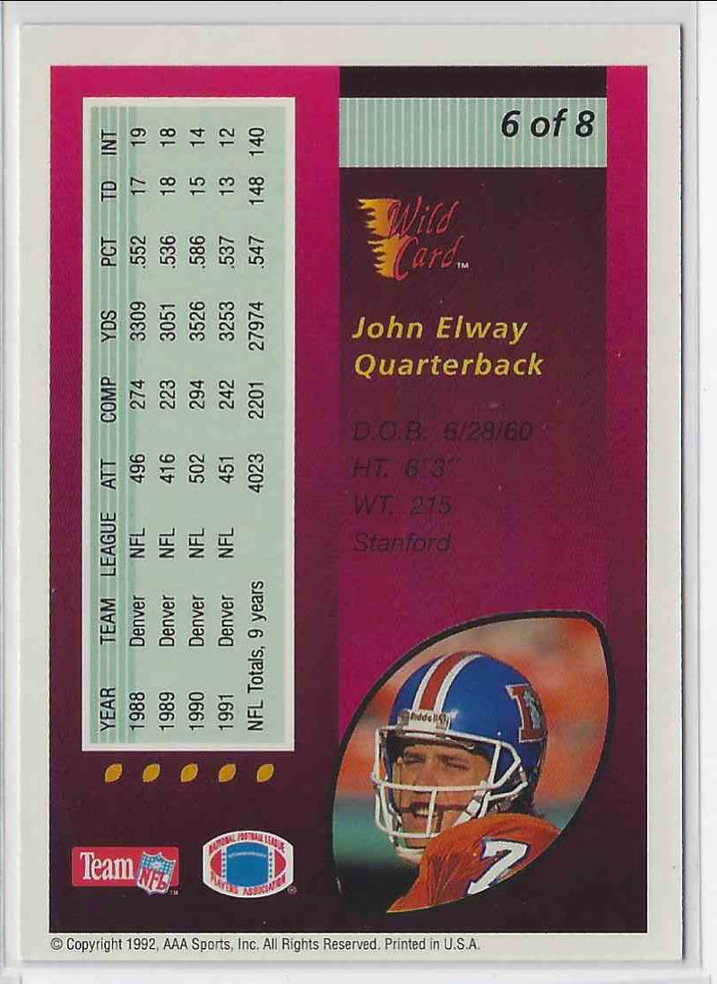 1992 Wild Card John Elway