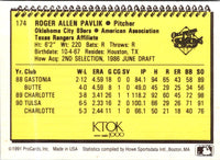 1991 ProCards Roger Pavlik #174