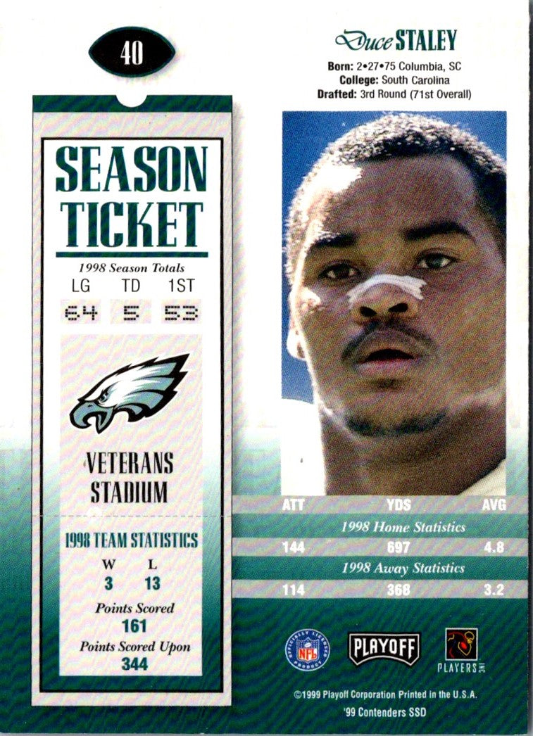 1999 Playoff Duce Staley