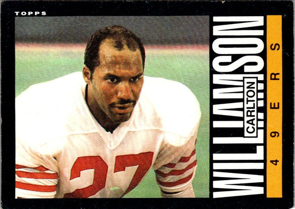 1985 Topps Carlton Williamson #165 Rookie